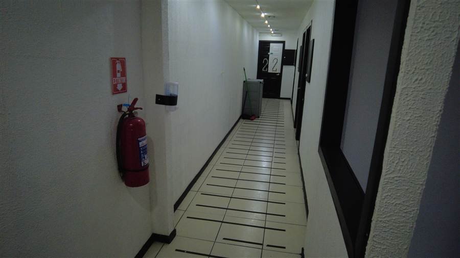 Pasillo interior de Hotel 1641